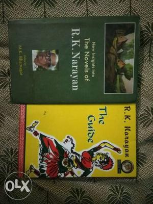 Two Green And Yellow R.K. Narayan Books