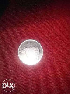 's silver coloured rihano coin