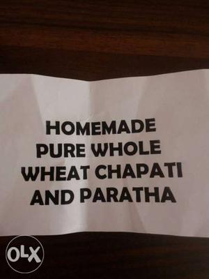 10 chapatis 50 rs we r taking bulk orders also