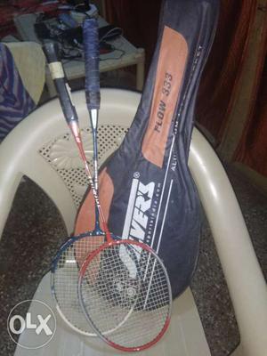 2 badminton racket 1 yonex and other one is