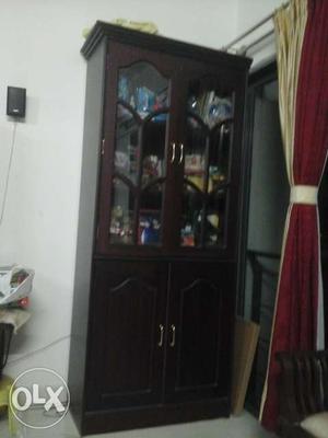 3 Wooden bookcases each Rs.  shelves 9 ft
