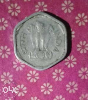 3 paise coin Bharat 