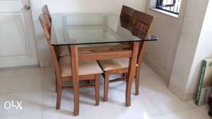 4 Seater Teak Wood Dining Table