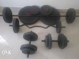 52kgs gym equipments, bought 6 months before only 3-4 times