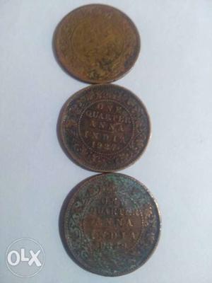 Antique old coins for sale serial George 5 & 6.