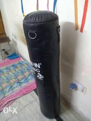 Aurion Leather(Rexine) Heavy 4feet Long Filled Punching Bag