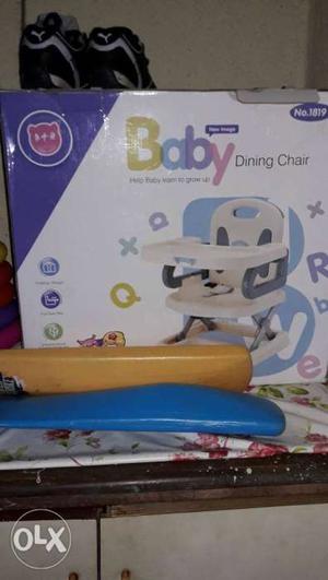 Baby's White And Blue Walker Box