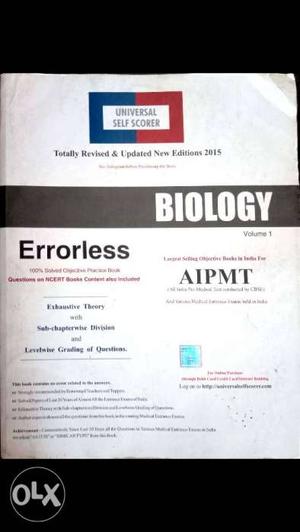 Biology - Errorless AIPMT 100% Solved answers