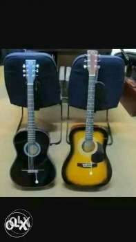 Black And Brown Acoustic Guitars