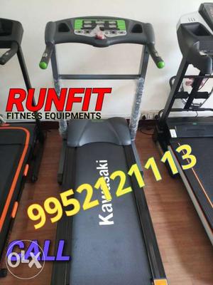 Black And Gray Runfit Treadmill In Sales & Service