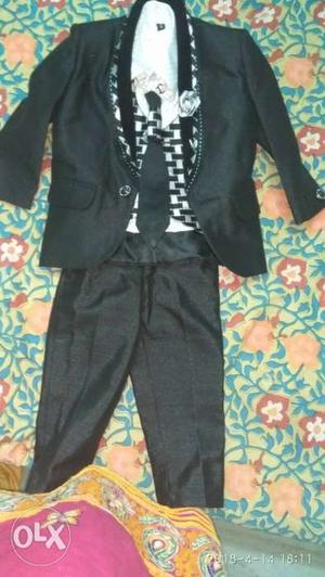 Black And white boy suit for 1 year old