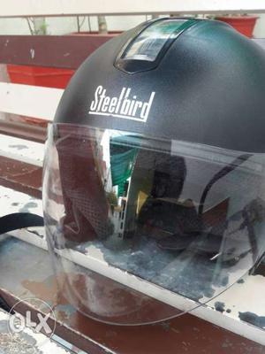 Black Steelbird Half-face Helmet
