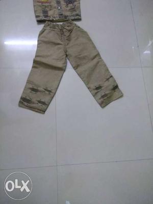Brand new, unused Kids Gray Pants and shirts for 3-4 yrs old