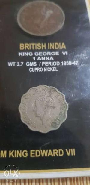 British Coin..King George VI 1 Anna