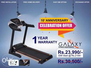 Celebration Offer Motorised Treadmill Free installation Free
