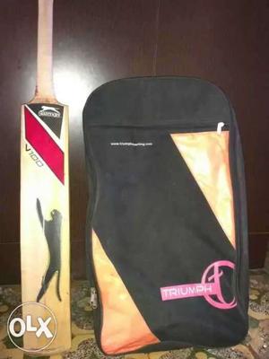 Cricket Kit Slazenger V100 kashmir willow bat +