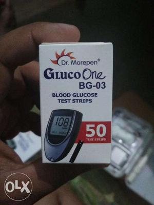 Dr.Morepen glucometer 50 strips(sealed) very low price