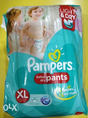 Fresh packed pampers pant style diapers 32