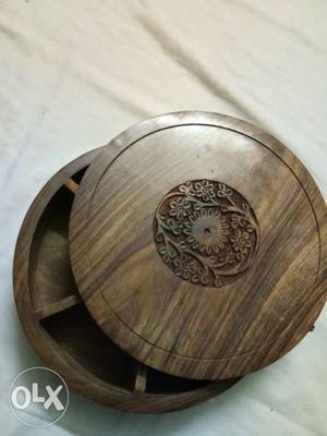 Handmade wooden masala box