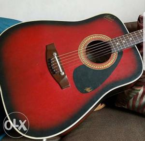 Jumbo size acoustic guitar repaired- HOBNER