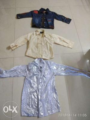 Kids shirts and denim 100 each.. 300 for all 3