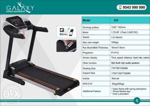Motorised Treadmill The Best Cardio Work out Product 1 year