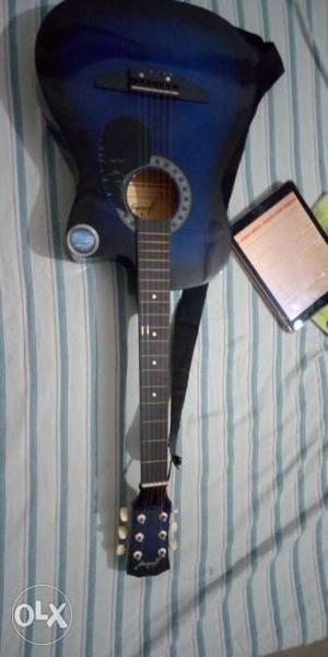 New Blue/Black Acoustic Guitar