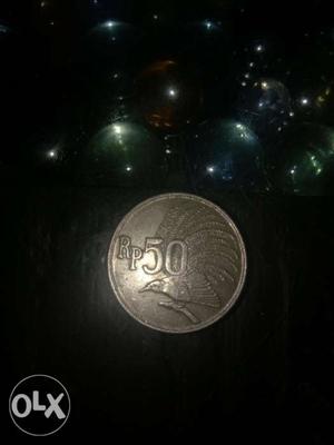 Old coin of Indonesia 50 rupiah 