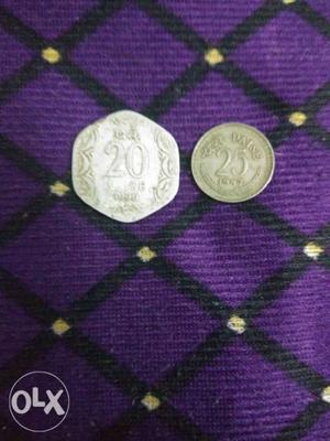 Old coins for sale - 20paise(paise()