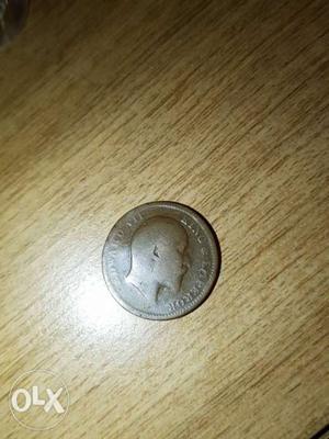 One Quarter Anna INDIA  Coin.