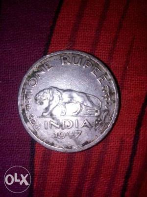 One Rupee Coin Of  George Vl King Emperor