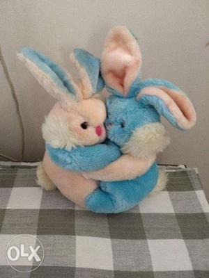 Pair of soft toy Rabbits for kids [imported]