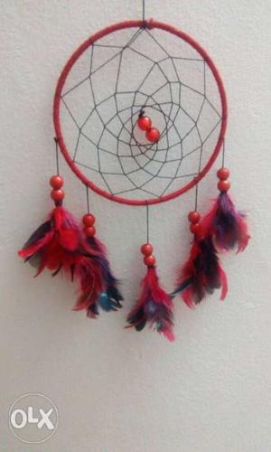 Red and Black dreamcatcher