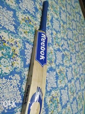 Rns english willow bat with reebok stickers and new handle