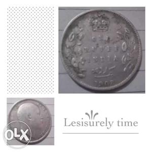 Silver  English men coin