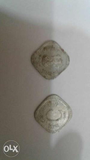 Two 5 paise coin for thousand rupees