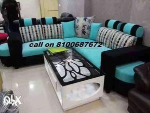 Two Black And White Sofa Chairs