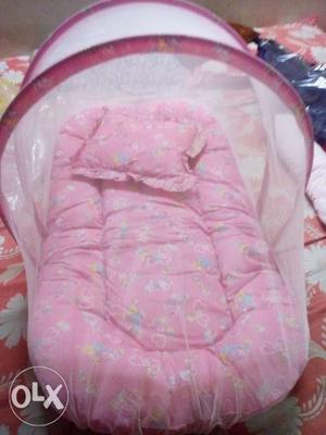 Two(2) Baby bed with net portable unused 500rs and doll