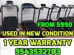 USED TREADMILL 1 YEAR WARRANTY Best condition  starting