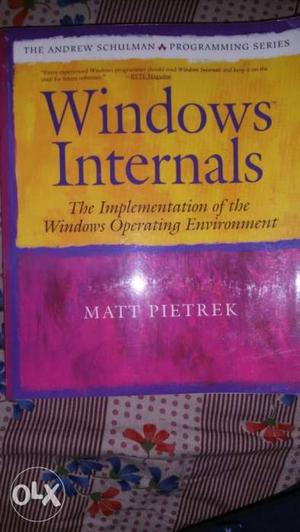 Windows Internals By Matt Pietrek Book