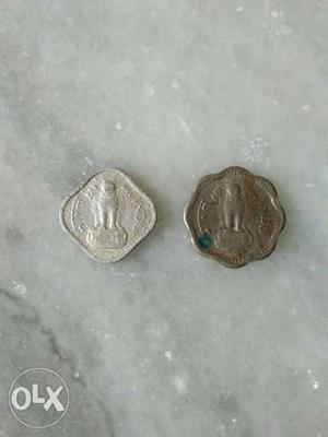1 Paisa & 2 Paisa old coins