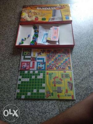 4-in-1 Board Game Set With Box