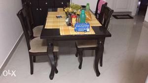 4 seater Dining table with chairs - good condition