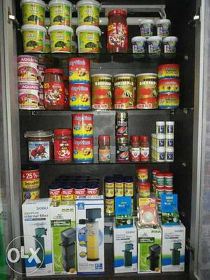 All types of fish food available here.