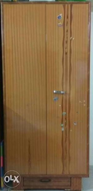 Almirah of iron and wood paint finish with locker