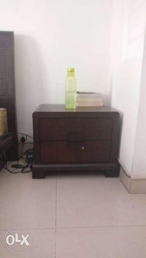Bedside table with good storage and very good