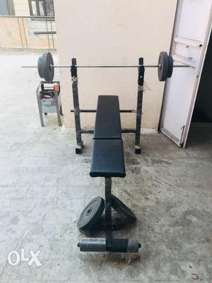 Bench + Rod + 25Kg weight