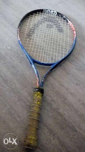 Black And Blue Head Tennis Racket