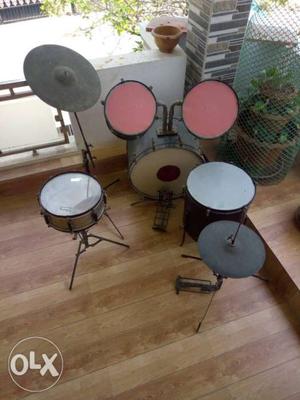 Black And Red Drum Set