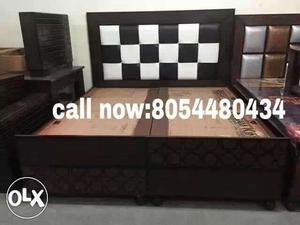Double bed box low height full size